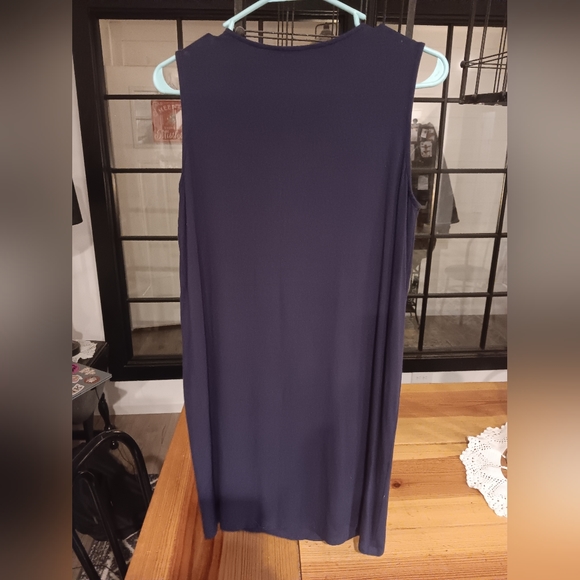 Eileen Fisher Short Dress, size- PS/PP, Navy Blue, Excellent condition like new - Picture 3 of 3